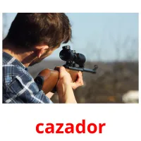 cazador cartões com imagens