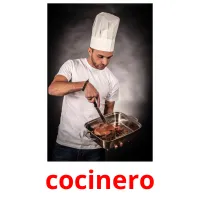 cocinero cartões com imagens