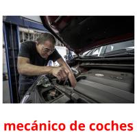 mecánico de coches picture flashcards