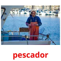 pescador cartões com imagens