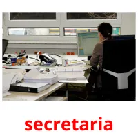 secretaria cartões com imagens