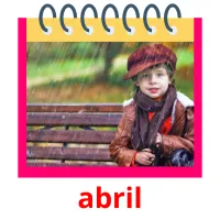 abril cartões com imagens