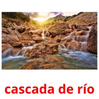 cascada de río cartões com imagens