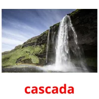 cascada cartões com imagens