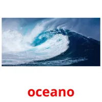 oceano cartões com imagens