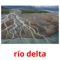 río delta Tarjetas didacticas