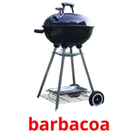 barbacoa cartões com imagens