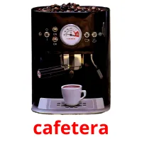 cafetera cartões com imagens