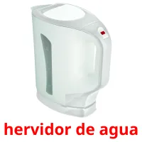 hervidor de agua cartões com imagens