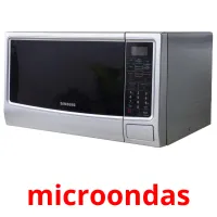 microondas cartões com imagens