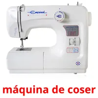 máquina de coser cartões com imagens