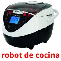 robot de cocina cartões com imagens