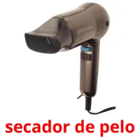 secador de pelo cartões com imagens