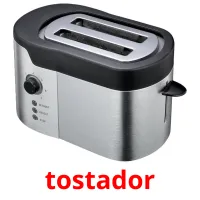 tostador cartões com imagens