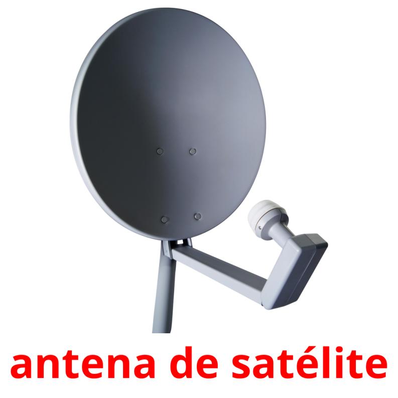 antena de satélite Tarjetas didacticas