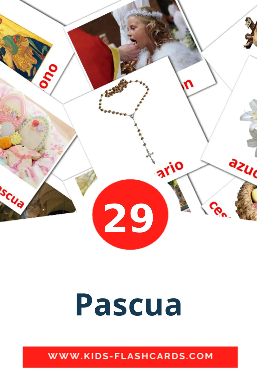 29 carte illustrate di Pascua per la scuola materna in spagnolo