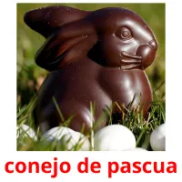 conejo de pascua flashcards illustrate