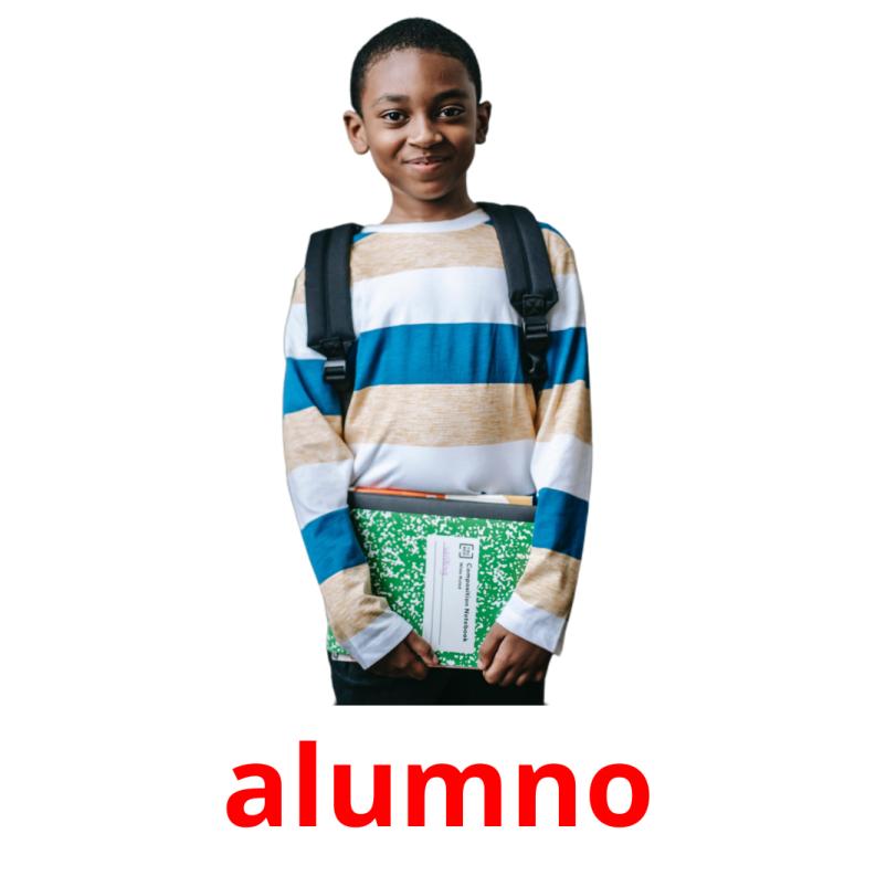 alumno picture flashcards
