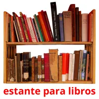 estante para libros Tarjetas didacticas