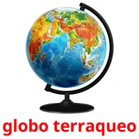 globo terraqueo Tarjetas didacticas