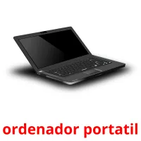 ordenador portatil cartões com imagens