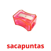 sacapuntas Tarjetas didacticas