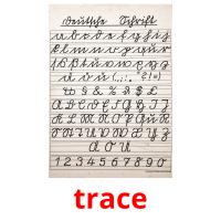 trace picture flashcards