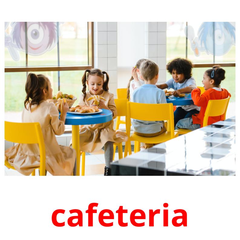 cafeteria picture flashcards