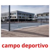 campo deportivo picture flashcards