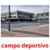 campo deportivo Tarjetas didacticas