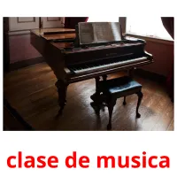 clase de musica Tarjetas didacticas