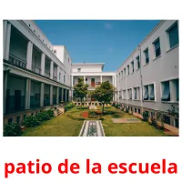 patio de la escuela Tarjetas didacticas