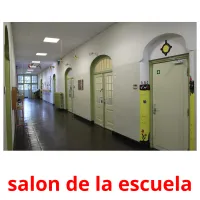 salon de la escuela Tarjetas didacticas