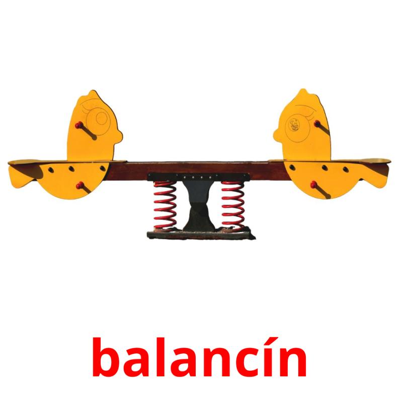 balancín Bildkarteikarten