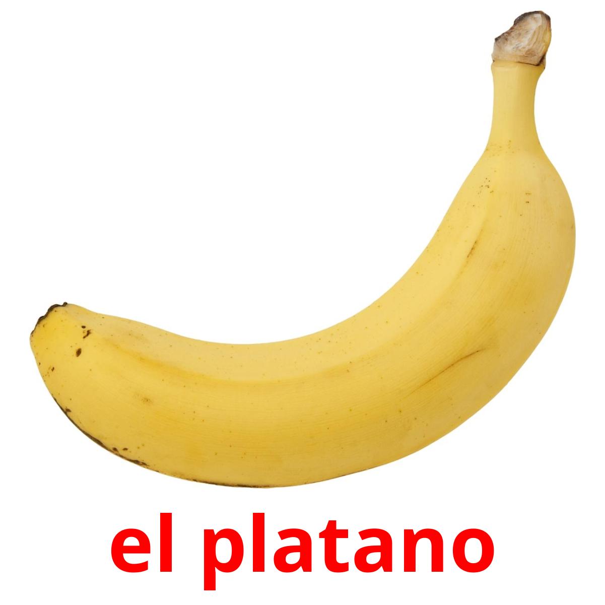 Frutas espanholas palavras livro de colorir para crianças, banana, maçã,  pêra, desenho, educação precoce, espanhol