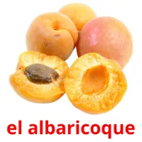 el albaricoque Tarjetas didacticas