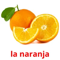 la naranja Tarjetas didacticas