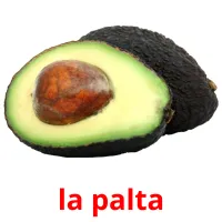 la palta Tarjetas didacticas