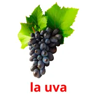 la uva Tarjetas didacticas