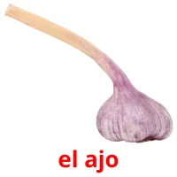 el ajo picture flashcards