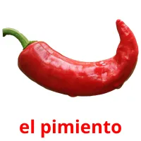 el pimiento Tarjetas didacticas