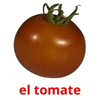 el tomate Tarjetas didacticas