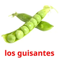 los guisantes Tarjetas didacticas