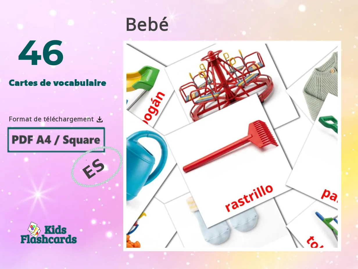 46 Cartes de vocabulaire Bébé GRATUITES à imprimer | PDF | Vocabulaire ...