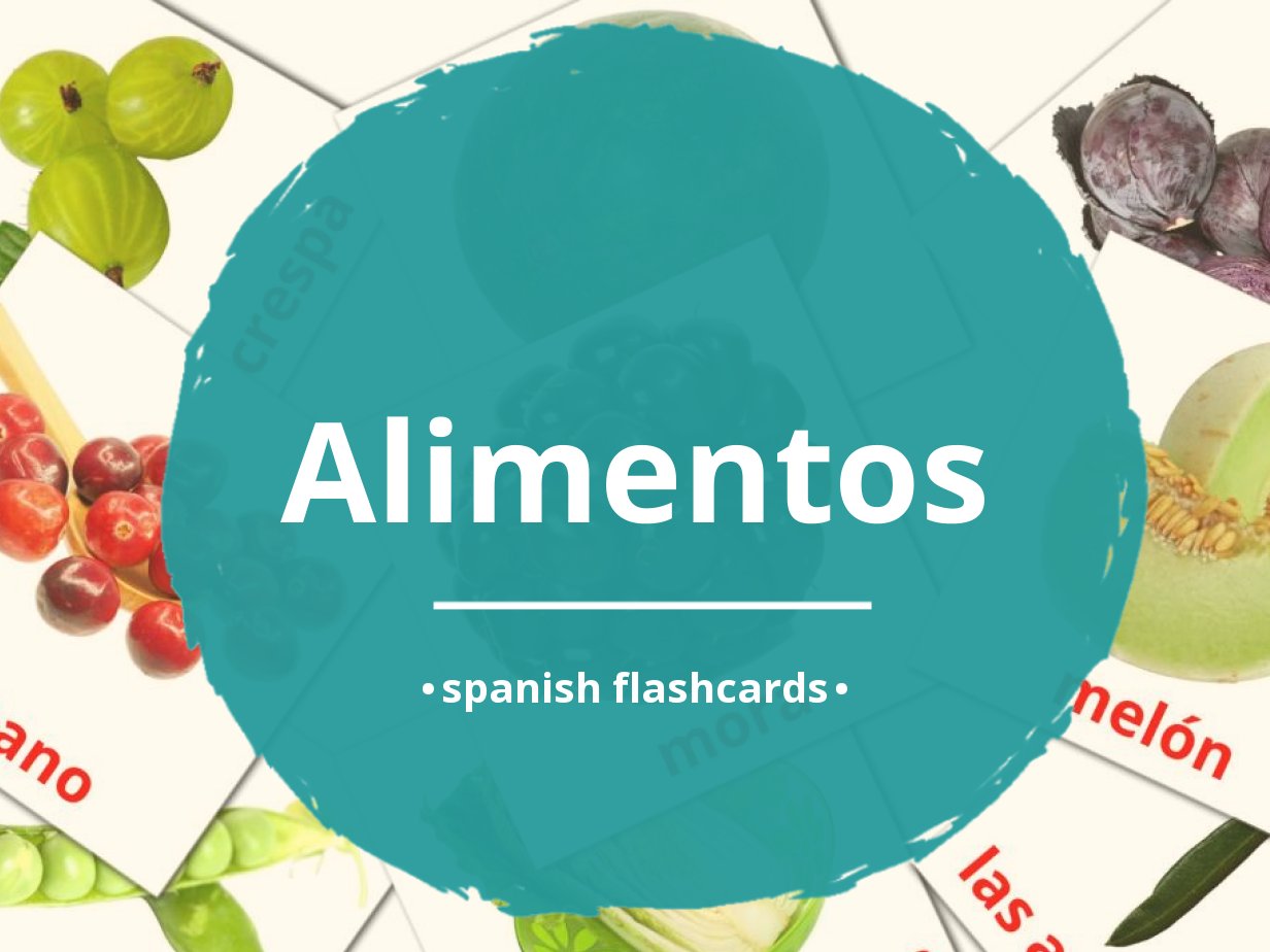 60 FREE Spanish Food Flashcards | PDF