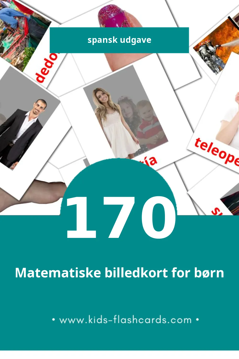 Visuelle billedkort for børn om Personas til småbørn (170 kort på Spansk)