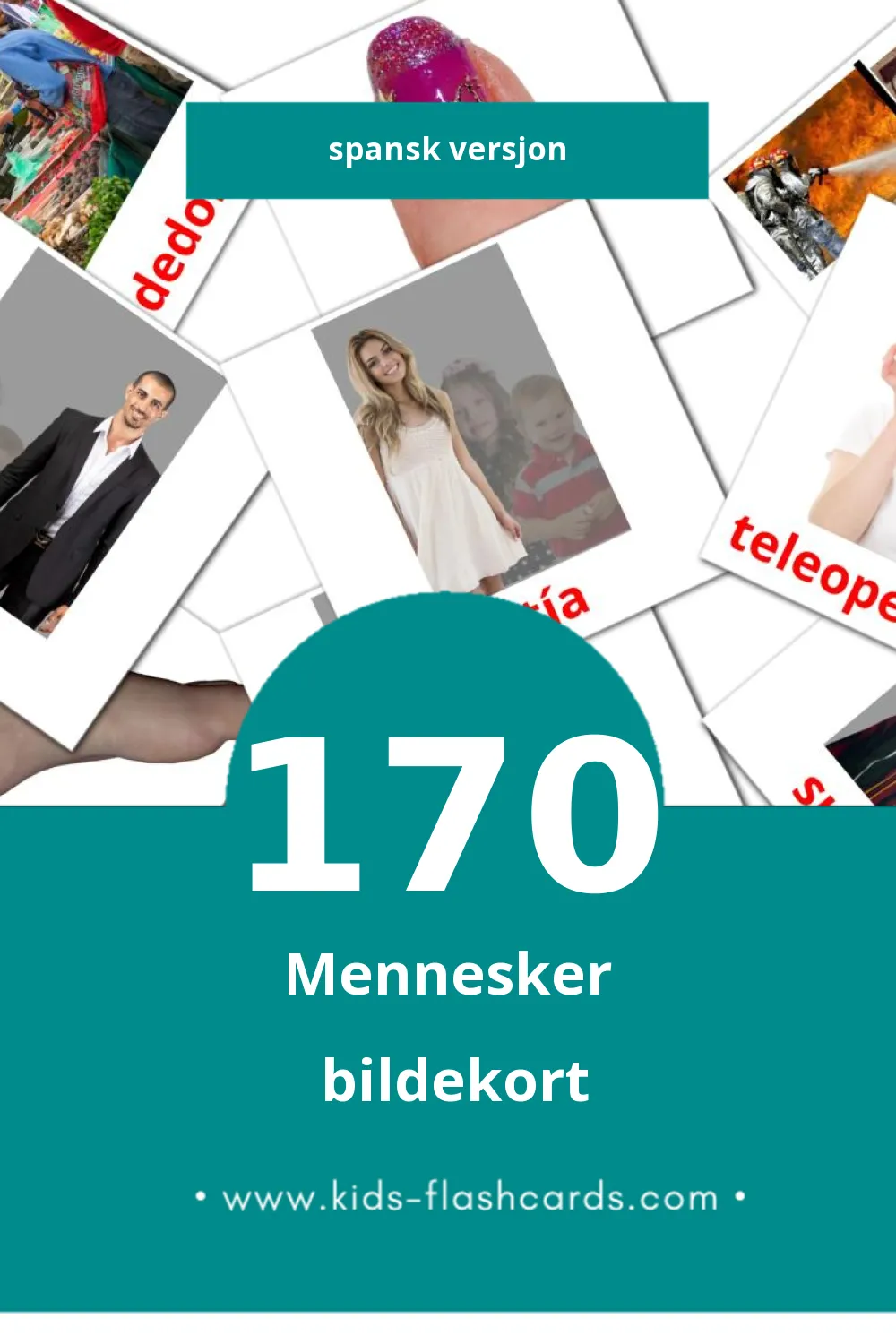 Visuelle Personas bildekort for småbarn (170 kort på Spansk)