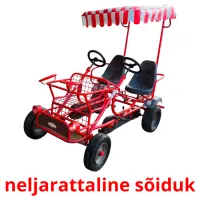 neljarattaline sõiduk Tarjetas didacticas