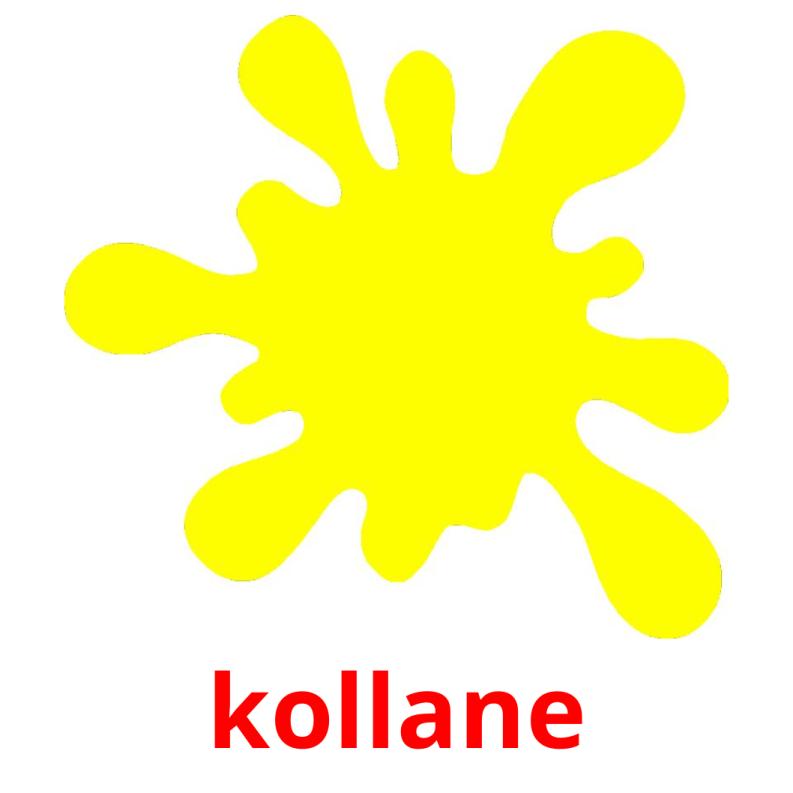 kollane picture flashcards