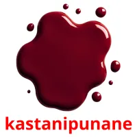 kastanipunane picture flashcards